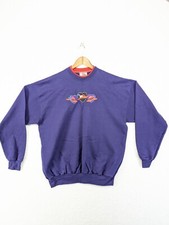 Top Stitch by Morning Sun Vintage XL Grandma Core Sweatshirt Purple Hats Hearts