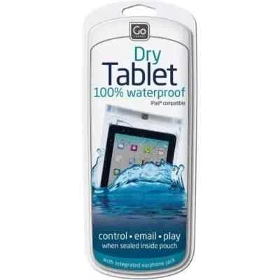 GO Travel Waterproof Dry Tablet iPad Clear Touchscreen Pouch INTEGRATED EARPHONE