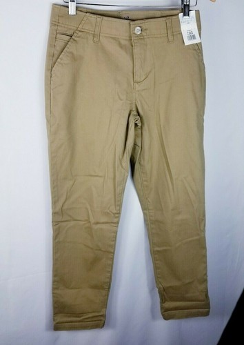 Riders by Lee Indigo Size 6 Women's Slim Cropped Chino Comfort Waistband Khaki - Picture 3 of 6