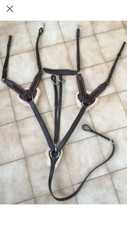5 POINT BREASTPLATE WITH QUALITY LEATHER AND WOOL PADS SIZES PONY TO X-FULL