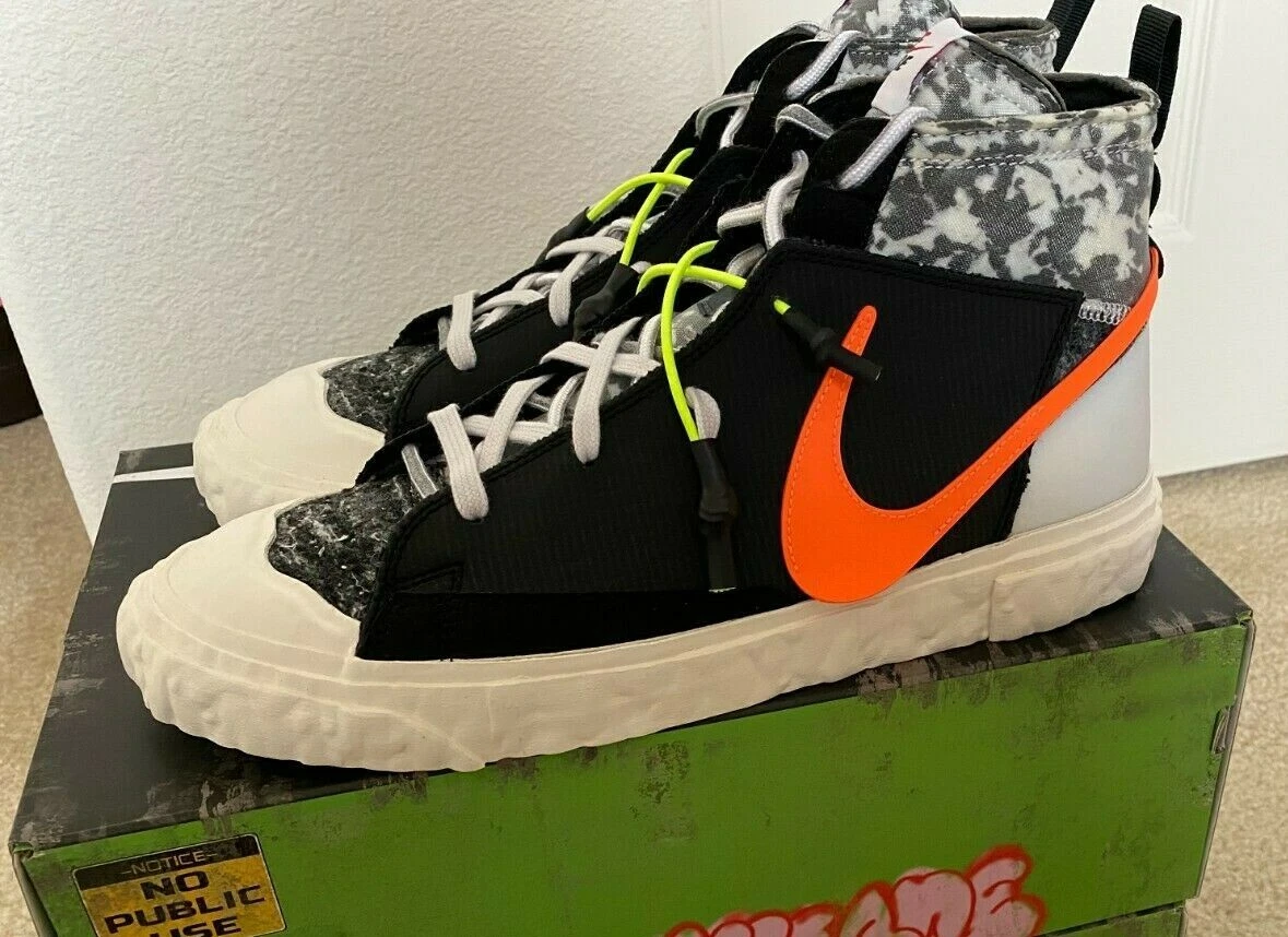 Nike Blazer Mid x READYMADE Black - size 11, Brand New | eBay