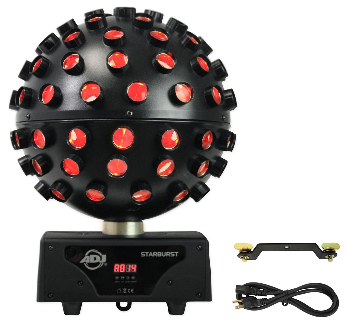 2) American DJ ADJ Starburst Sphere Shooting Beam Effect Lights+