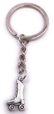 BESPORTBLE Rollschuh Schlüsselanhänger Set - 4 Stück, Metall, Gold, 10x4cm