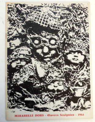 MIRABELLE DORS. geschnitzte werke. Maurice Rapin. 500 ex.  1964. Sendung von M.Dors