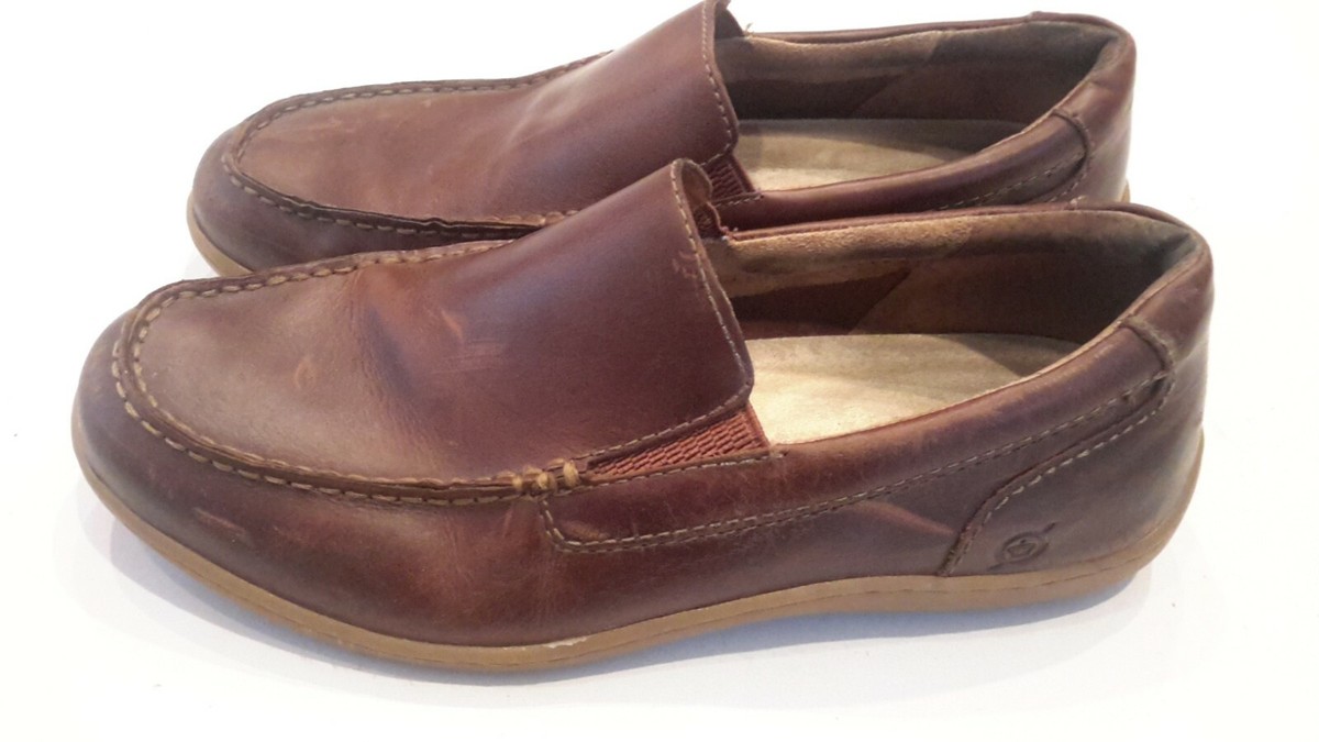 Born Hand Crafted Mens Size 10M Brown Leather Loafers 
