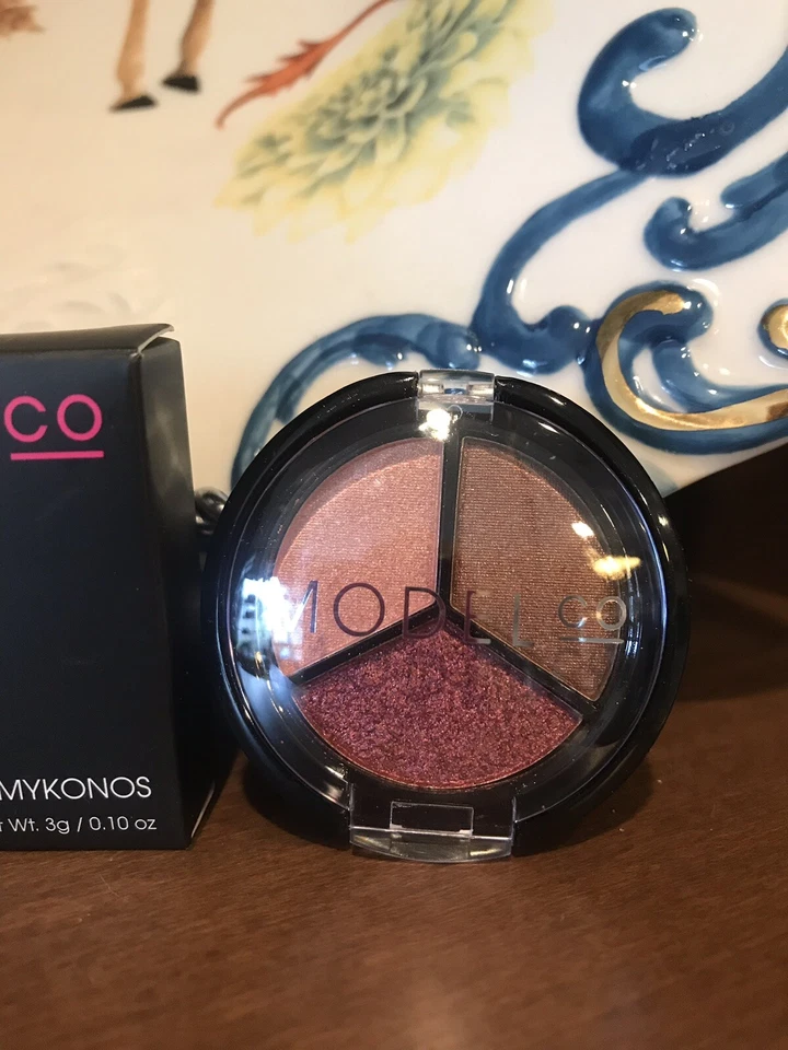 Karl Lagerfeld ModelCo Metallic Eyeshadow Trio Mykonos $18 NIB - Image 2 of 3