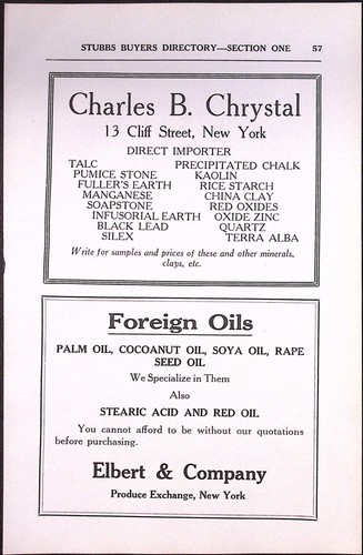 1916 Charles B Kristall Direktimporteur Talk Speckstein Kaolin Silex Druck Anzeige - Bild 2 von 2