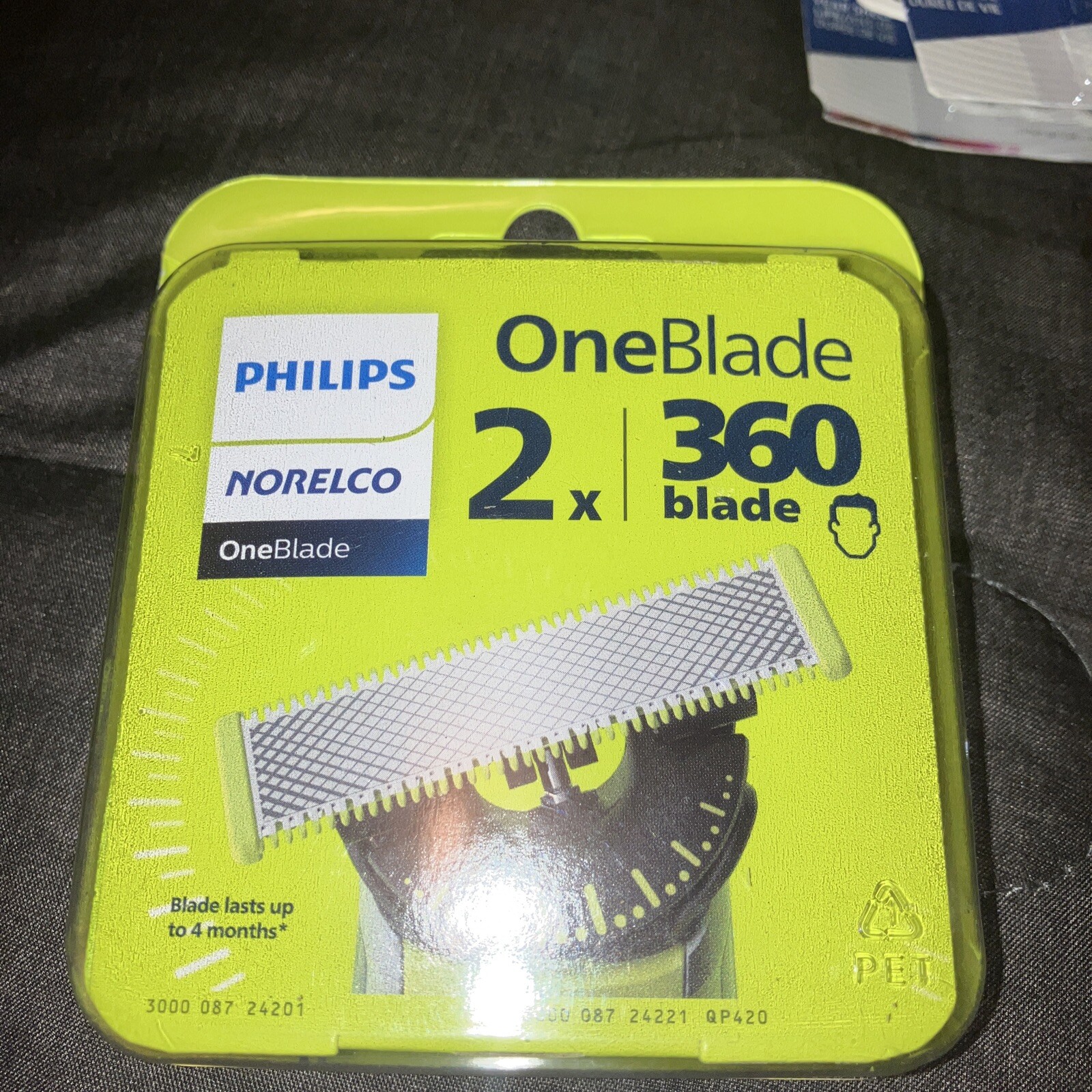 Philips Norelco One Blade Replacement 2 of 360 blades Brand New Sealed