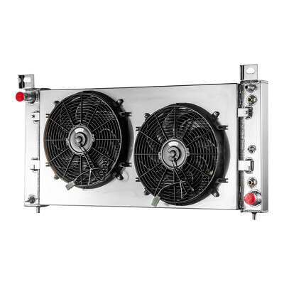 4 Row Radiator+Shroud Fan Fit 99-13 Chevy Silverado 1500 2500 GMC Sierra Yukon