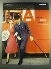 1957 Chemstrand Acrilan Acrylic Fibre Ad - for an active life