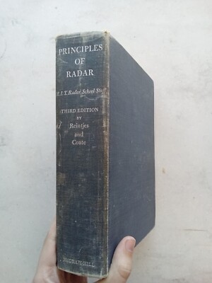 Principles of Radar by Reintjes & Coate / 1952 Vintage Hardcover