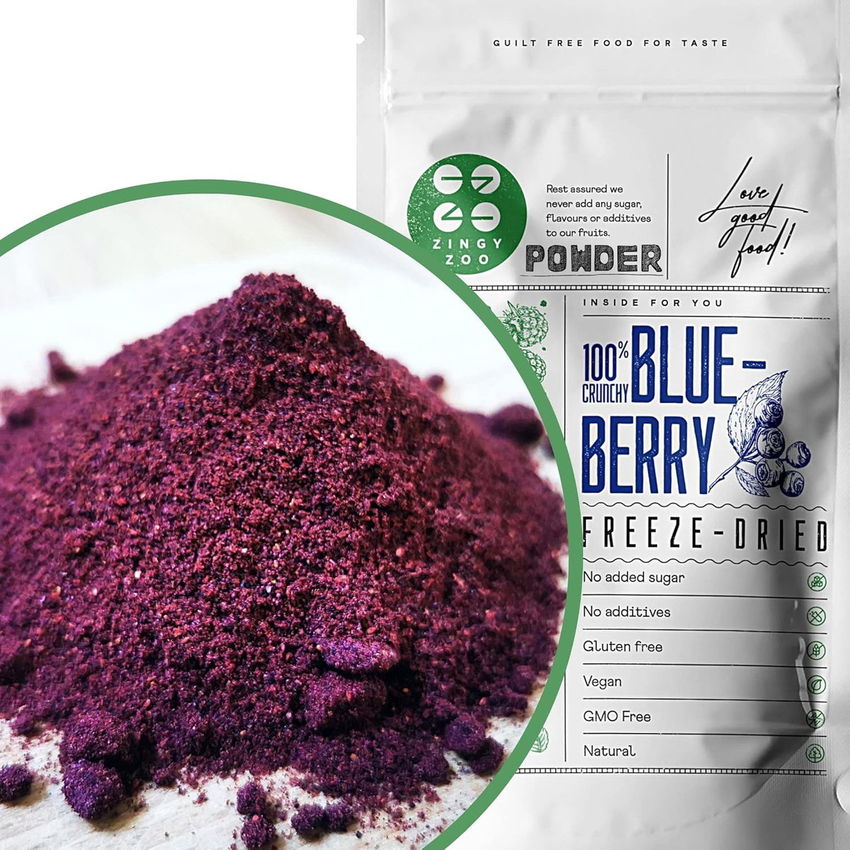 Freeze Dried Wild Blueberry Powder 100% Vaccinium Myrtillus Pure