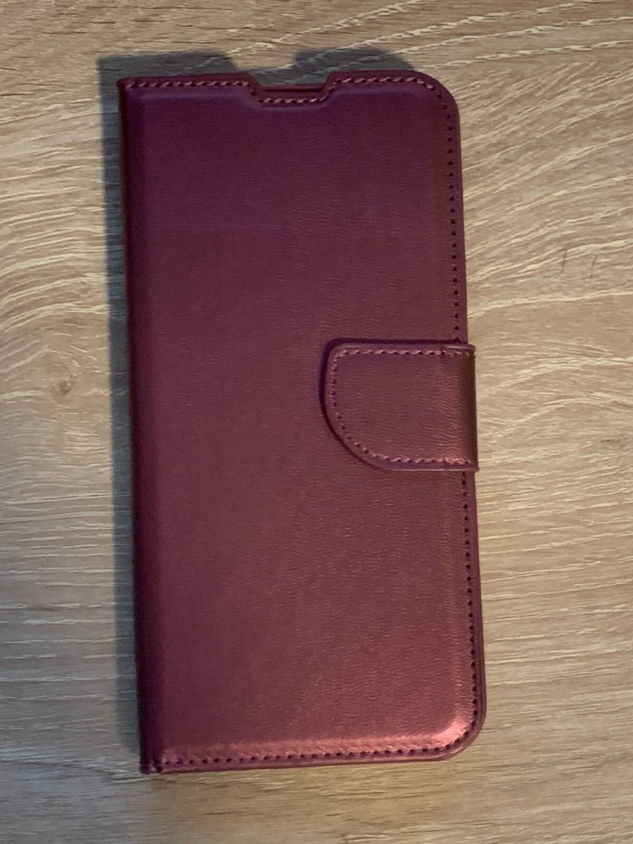 Custodia A Portafoglio In Pelle Rossa Per Nokia G42, Con 3 Slot Per Carte E Supporto Stand, Chiusura Magnetica - 5