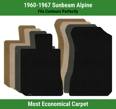 Lloyd Velourtex Front Row Carpet Mats for 1960-1967 Sunbeam Alpine 