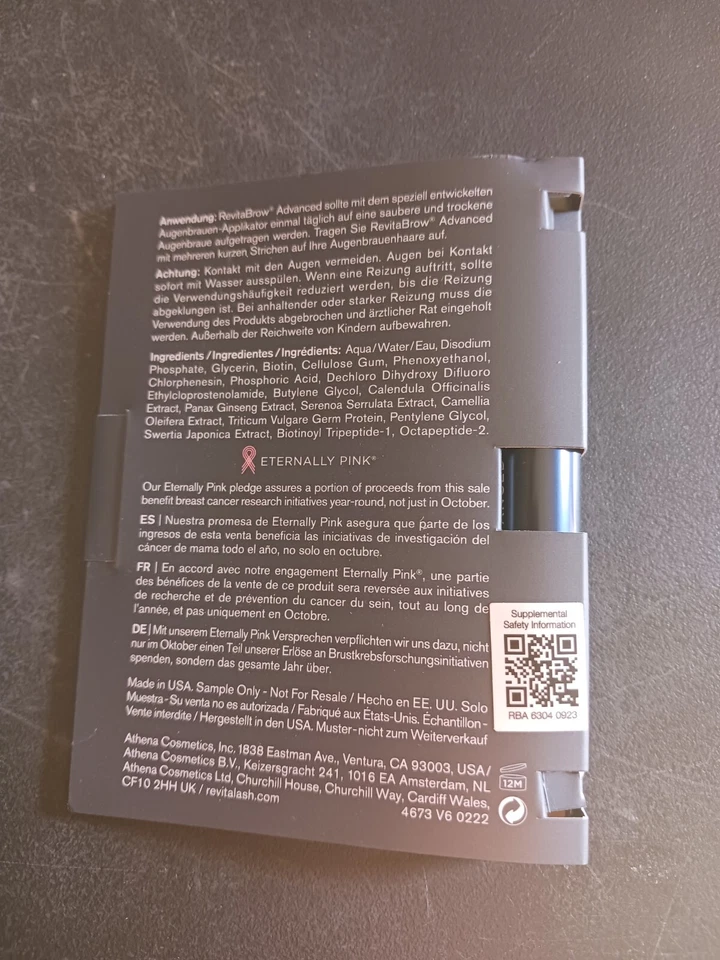 REVITALASH REVITABROW ADVANCED 0.9ml/ 0.030 fl oz NIB - Image 2 of 2