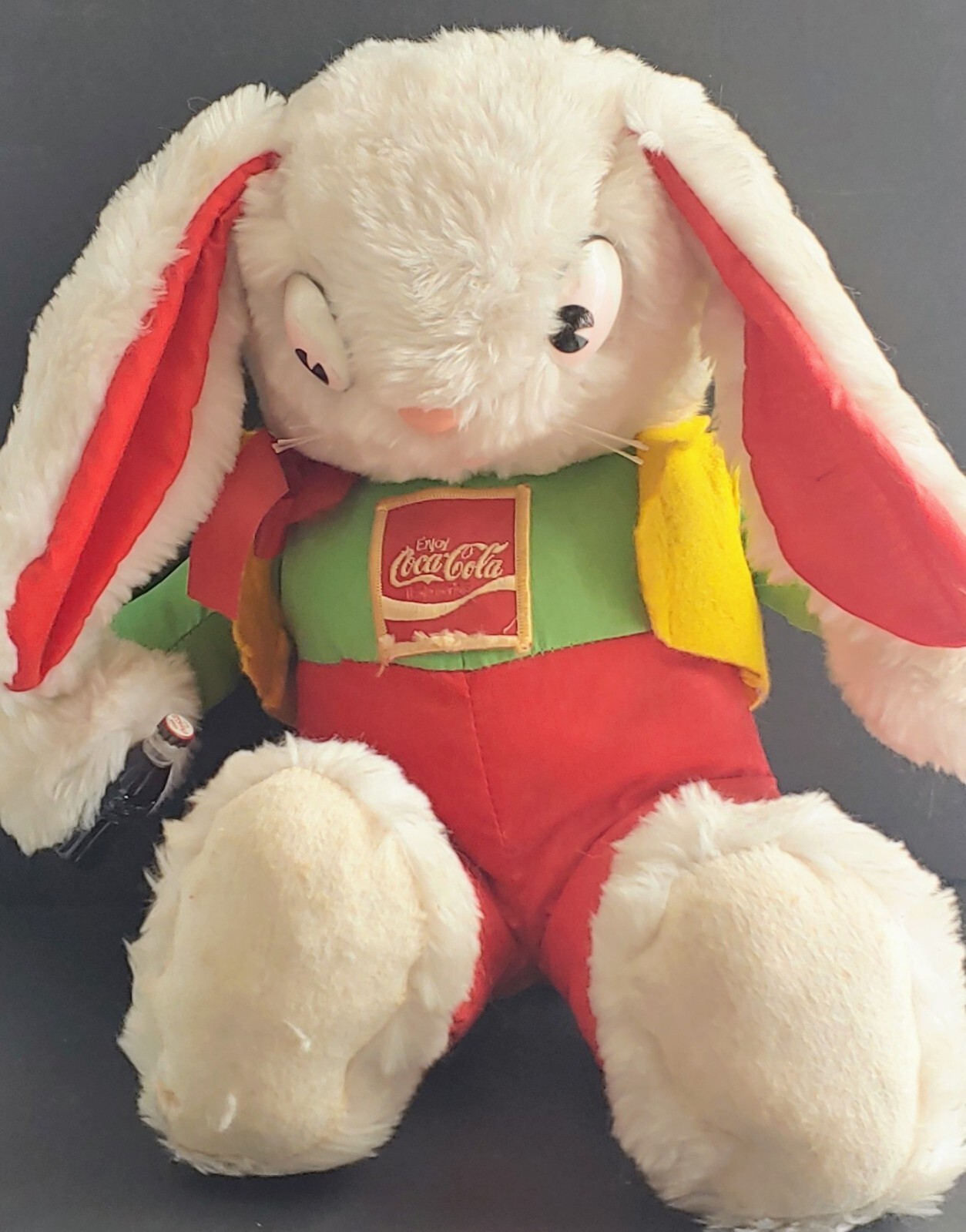 Vintage Coca Cola White Bunny Rabbit Special Coke Event 18” Doll The ...