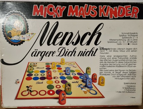 Micky Maus Kinder Mensch ärgere Dich nicht Vintage - Bild 2 von 3