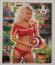CECILLE GAHR 2006 BENCHWARMERS WORLD CUP SOCCER Jumbo BOX CASE TOPPER CARD Sexy