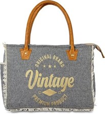 Upcycled Canvas tote bag for women canvas sho...