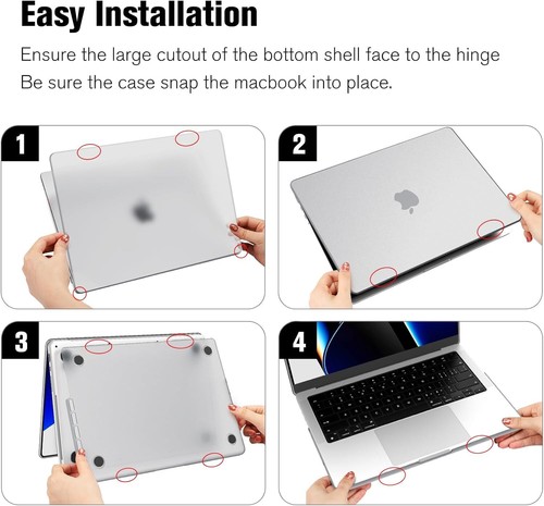 Case for MacBook Pro 14 Inch A3112 M4/M3 (2024 2023 2022 2021) Hard Shell Cover - 第 8/19 張圖片