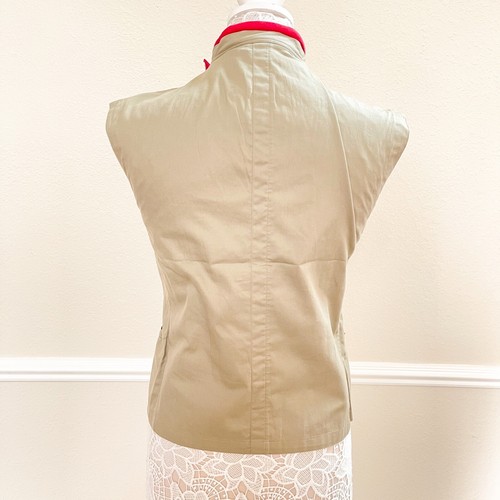 Pre-Owned Women's Vintage Gianni Versace Military/Marching Vest, Khaki, Sz S - Picture 3 of 10