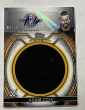 2021 Topps Undisputed WWE ADAM COLE NXT Takeover Mat Relic Auto 3/10 GOLD