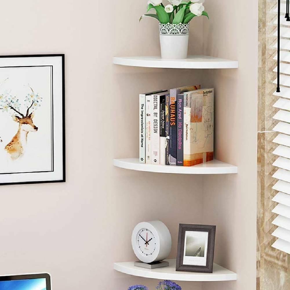 Виды угловых полок на стену