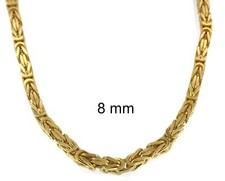 Collana E Bracciale Bizantini In Oro Per Uomo - Set OIDEA In Acciaio Inox - Foto 11