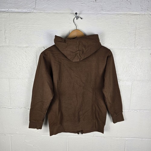 Vintage Y2K Top Heavy Guitar Star City Brown Full Zip Hoodie Sweatshirt Youth M - Picture 3 of 6