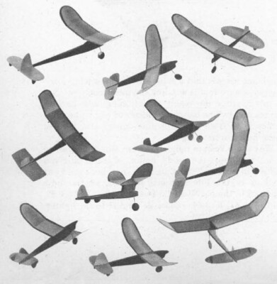 All American Free Flight Job 55'' Wing RC Model Airplane Printed Plans &Templates