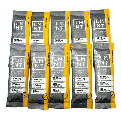 LMNT Electrolytes Hydration Keto ORANGE - 10 packs Carnivore Fasting