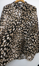 Vero Moda Shirt Womens 16 Brown Cream Animal ...