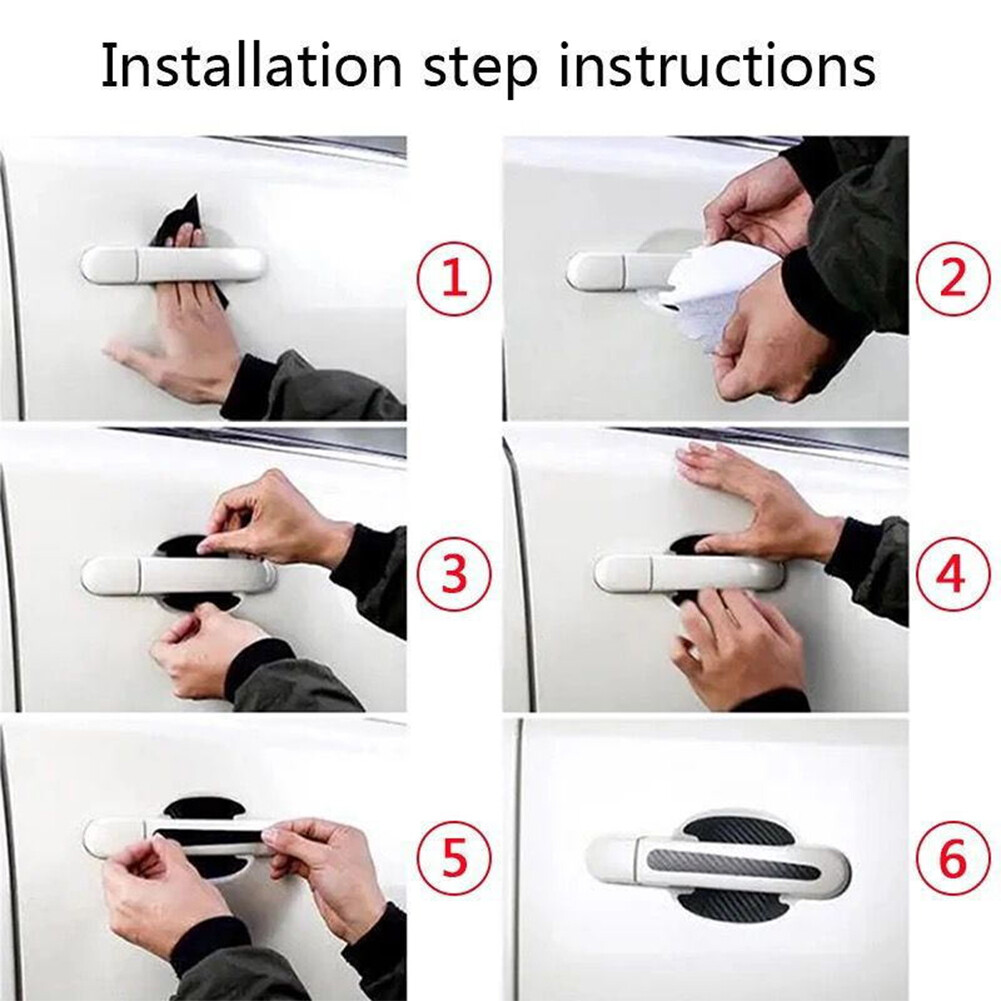 8pcs Universal Fit Anti Scratches Recesses Cup Car Door Handle