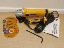 DeWALT DWE4206 115MM 1010 WATT ANGLE GRINDER NO KITBOX + 5 INOX DISCS 240V