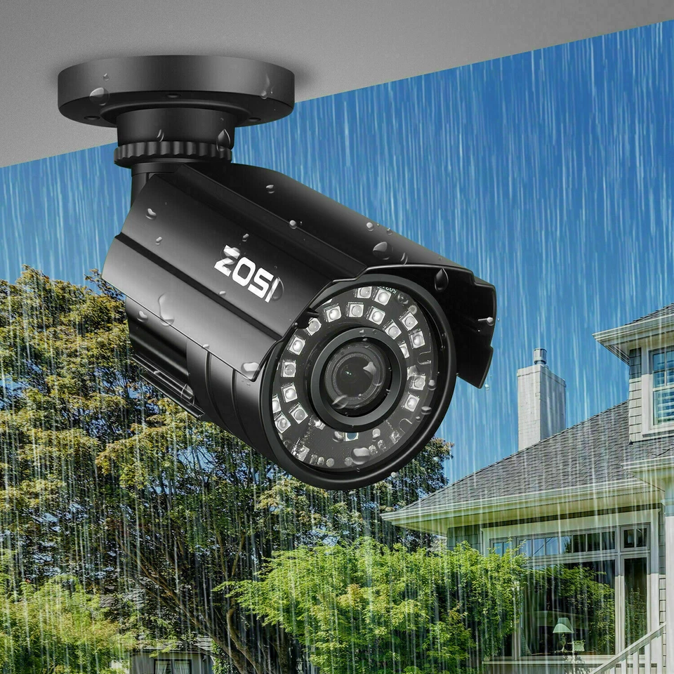 ZOSI 1080p 4in1 Wired Home CCTV Security Camera Outdoor Waterproof Night Vision - Image 4 of 4