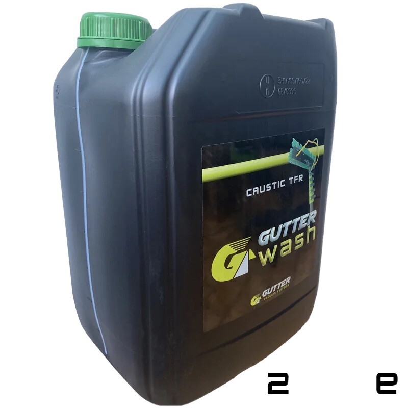 CAUSTIC GUTTER WASH 20L by Gutter Vacuum Systems Remove Dirt & Grime