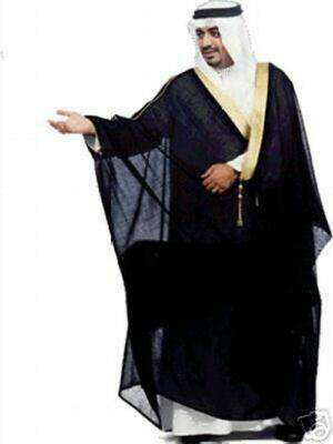 LUXUS Bisht mit goldenen Details Scheich Imam Kleid Kiswah Umhang arabisches Kleid Herren