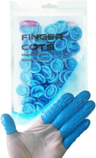 Large Disposable Nitrile Finger Cots, Non-Allergenic No Powder Finger Protectors