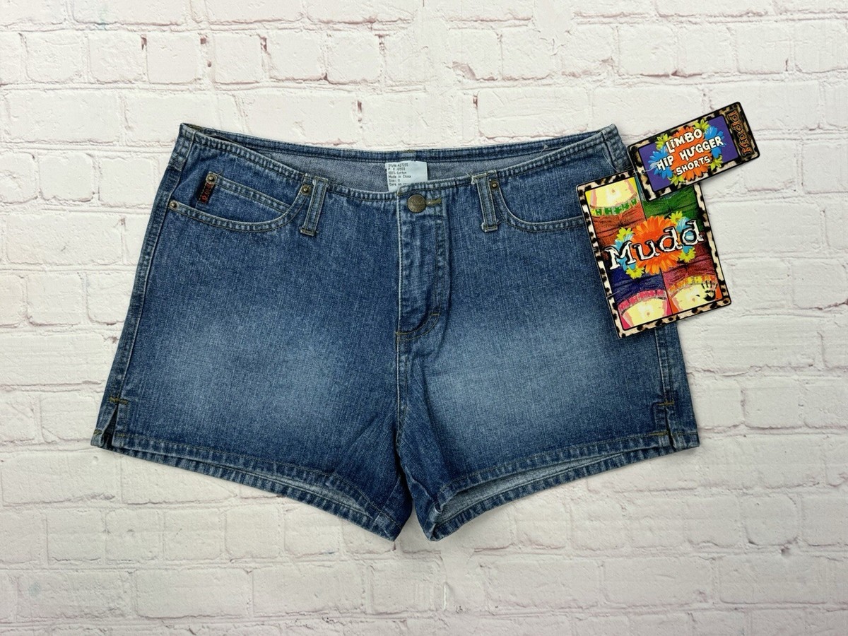 NEW/Old Stock Vintage Y2K Mudd Denim Shorts Limbo Hip Hugger