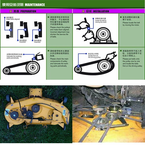 Decksriemen M154621 für John Deere 42 "&48" X300 X304 X310 X320 X340 EZTRAK Z245 - Bild 4 von 4