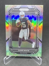 ZAMIR WHITE 2022 NFL Prizm Silver Prizm Rookie Card RC #323 Raiders 81524. rookie card picture