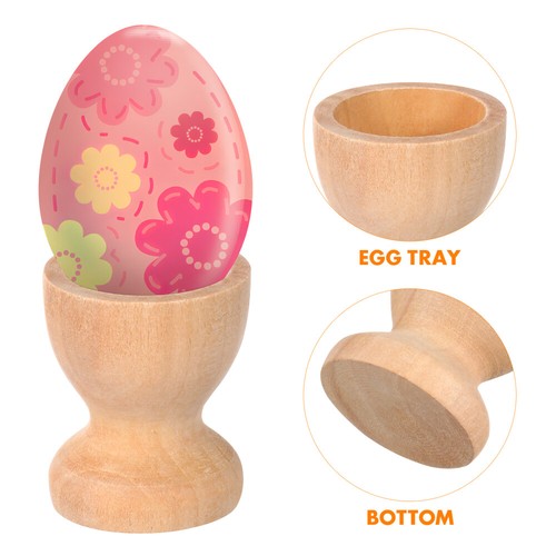 15 Pcs Wooden Egg Tray Storage Cups Rustic Eggs Holder Mini Toddler - Picture 10 of 11