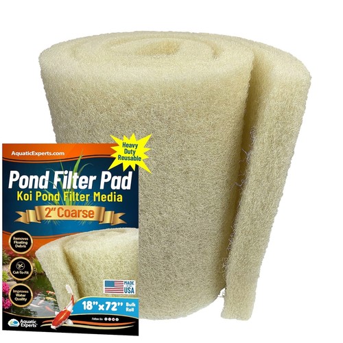 Almohadilla de filtro Aquatic Experts Classic Koi Pond GRASA, rollo crema a granel, 2" de grosor - Imagen 33 de 41