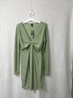 Women's Long Sleeve Cut Out Lurex Bodycon Dress - Wild Fable Sage Green - Size L