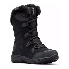 Columbia Women's Ice Maiden II Waterproof Winter Boots, Black Columbia Gray