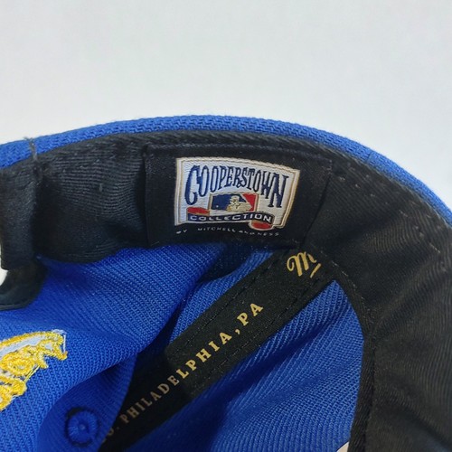 Milwaukee Brewers Mitchell Ness Hat Snapback Blue Classic Heritage MLB Cap Retro - Picture 6 of 7