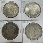 1880-O 1884-O 1902 1921-S Morgan Dollar Lot of 4