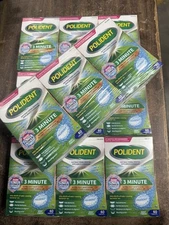 12-pack Polident 3 Minute Antibacterial Dental Appliance Cleanser Tablets 60ct