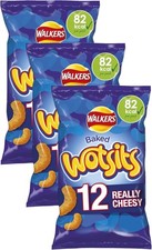 Walkers Crisps Wotsits Cheesy Multipack Snacks, 12 x 16.5 g (Pack of 3)