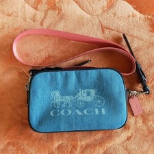 COACH Shoulder Bag Crossbody Denim 93986 SV DE from JAPAN